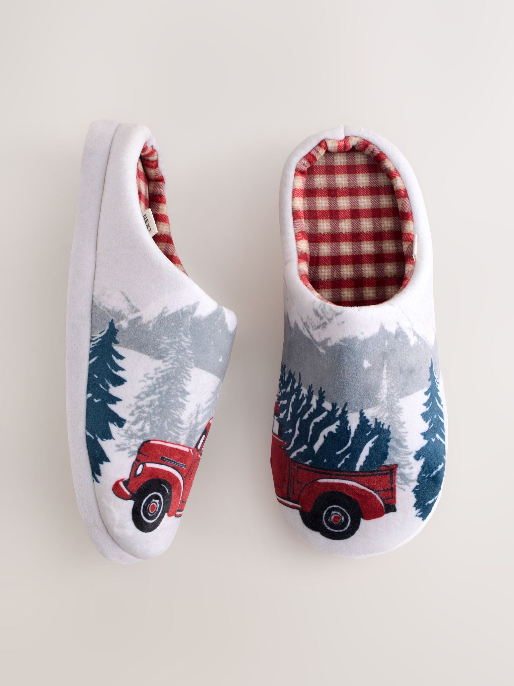 Grijze kersttruck - Pluche muilezels