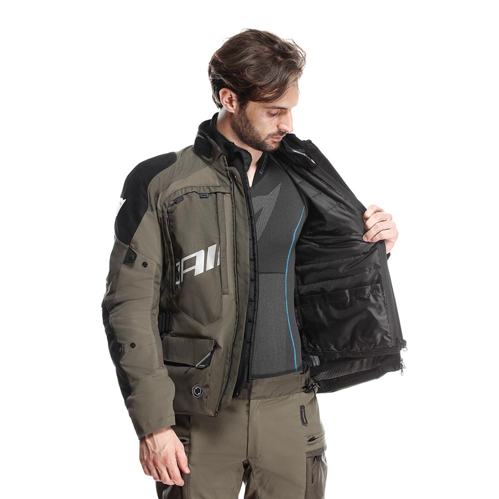 Dainese - Veste Springbok 3L Absoluteshell™ Kaki / Noir / Blanc