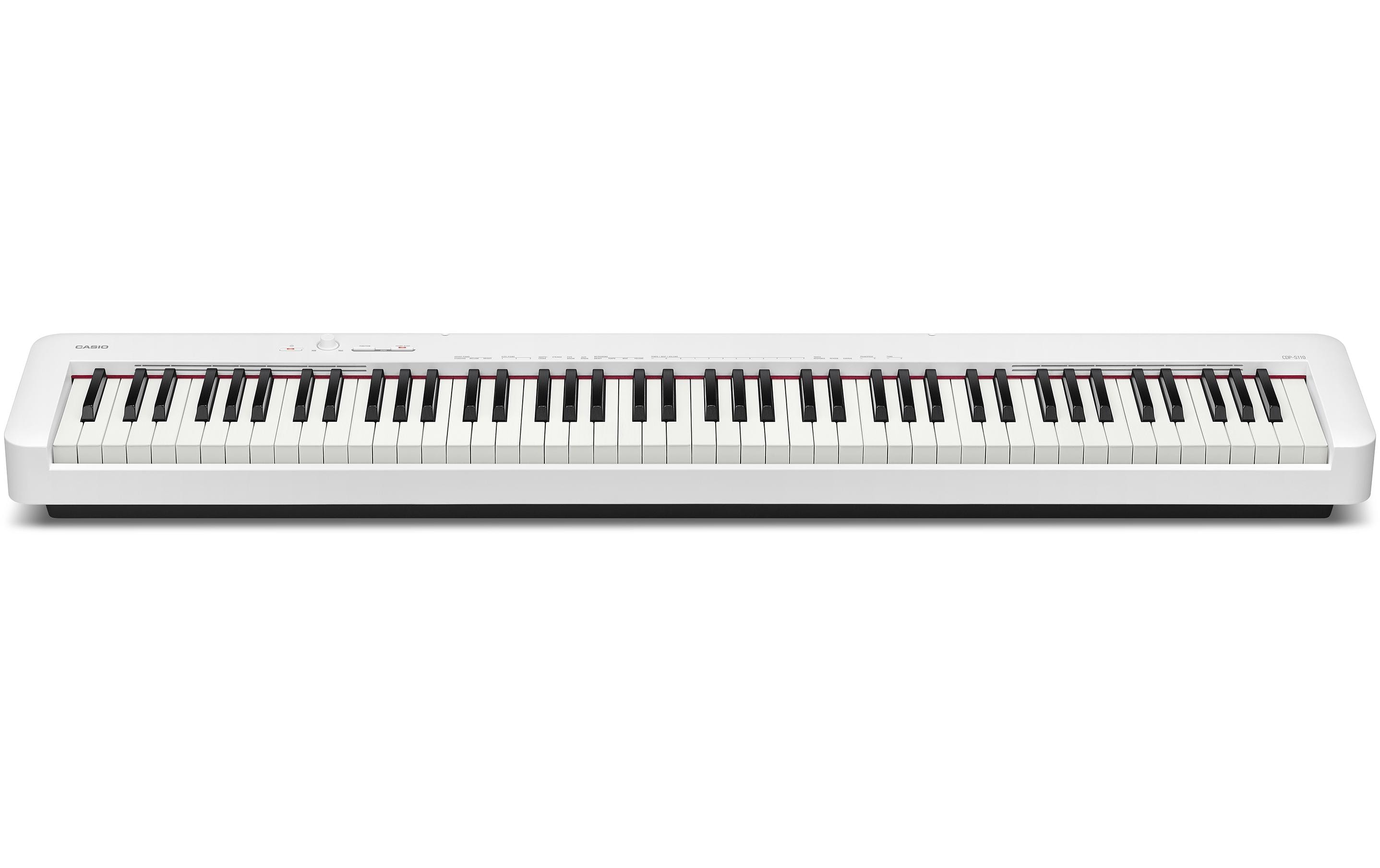 E-Piano CDP-S110WE Weiss<br>Das Einsteigermodell der CDP-S Digitalpiano-Serie mit gewichtetem Scaled-Hammer-Action-Keyboard II mit 88 Tasten