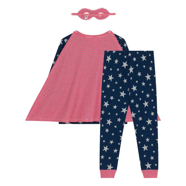 Petit Bateau Ensemble Pyjama et Masque Etoiles | Bleu marine