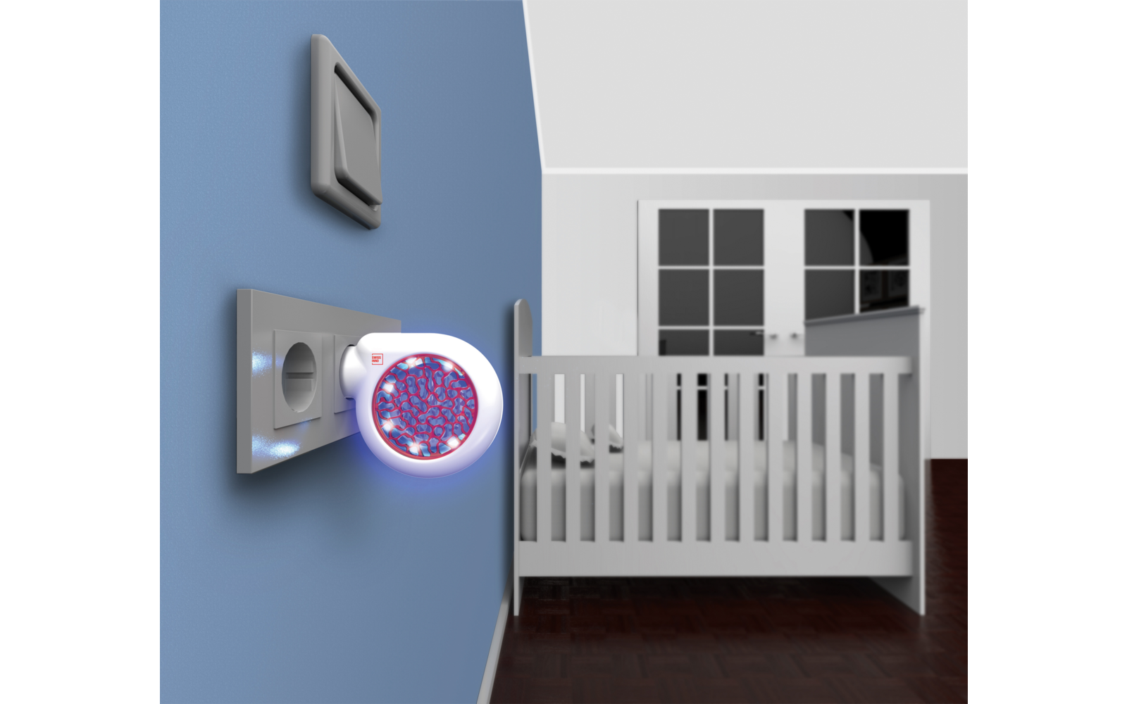 Swissinno Mini-Insektenfänger 3W LED für Steckdose 230 V