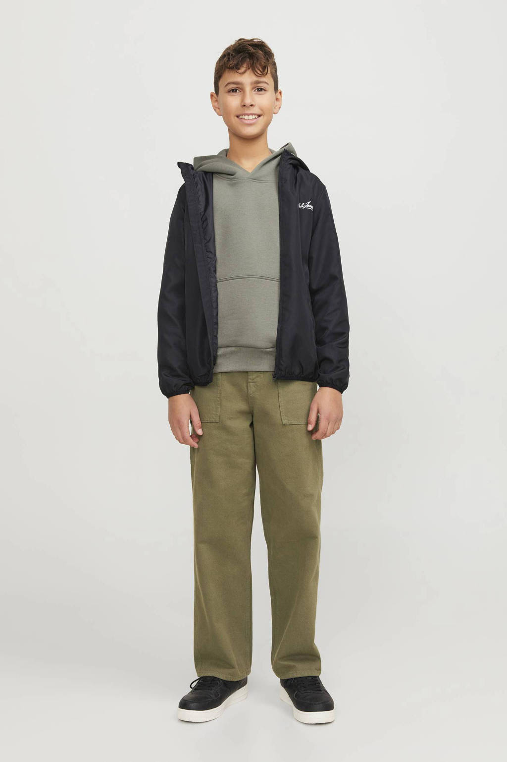 JACK & JONES softshell jas zomer JJOLIVER zwart