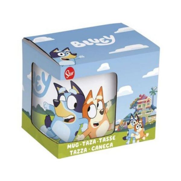 Caneca De Ceramica Bluey E Bingo 325ml