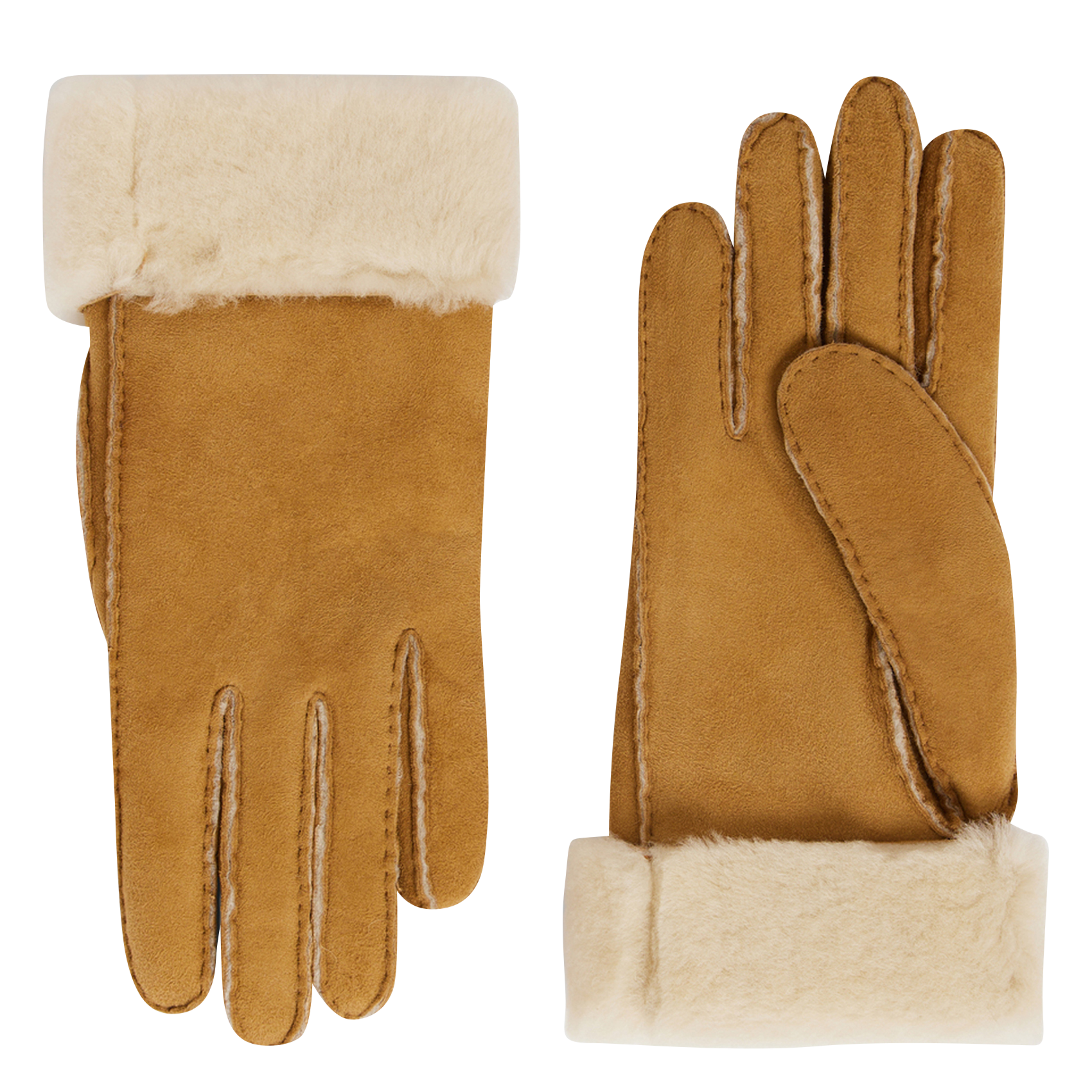 FANTINE - Mitaines en cuir | Marron