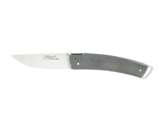 Le Thiers Gentleman Ultra Leger Fibre de Carbone Couteau de Poche - Laguiole par Fontenille Pataud