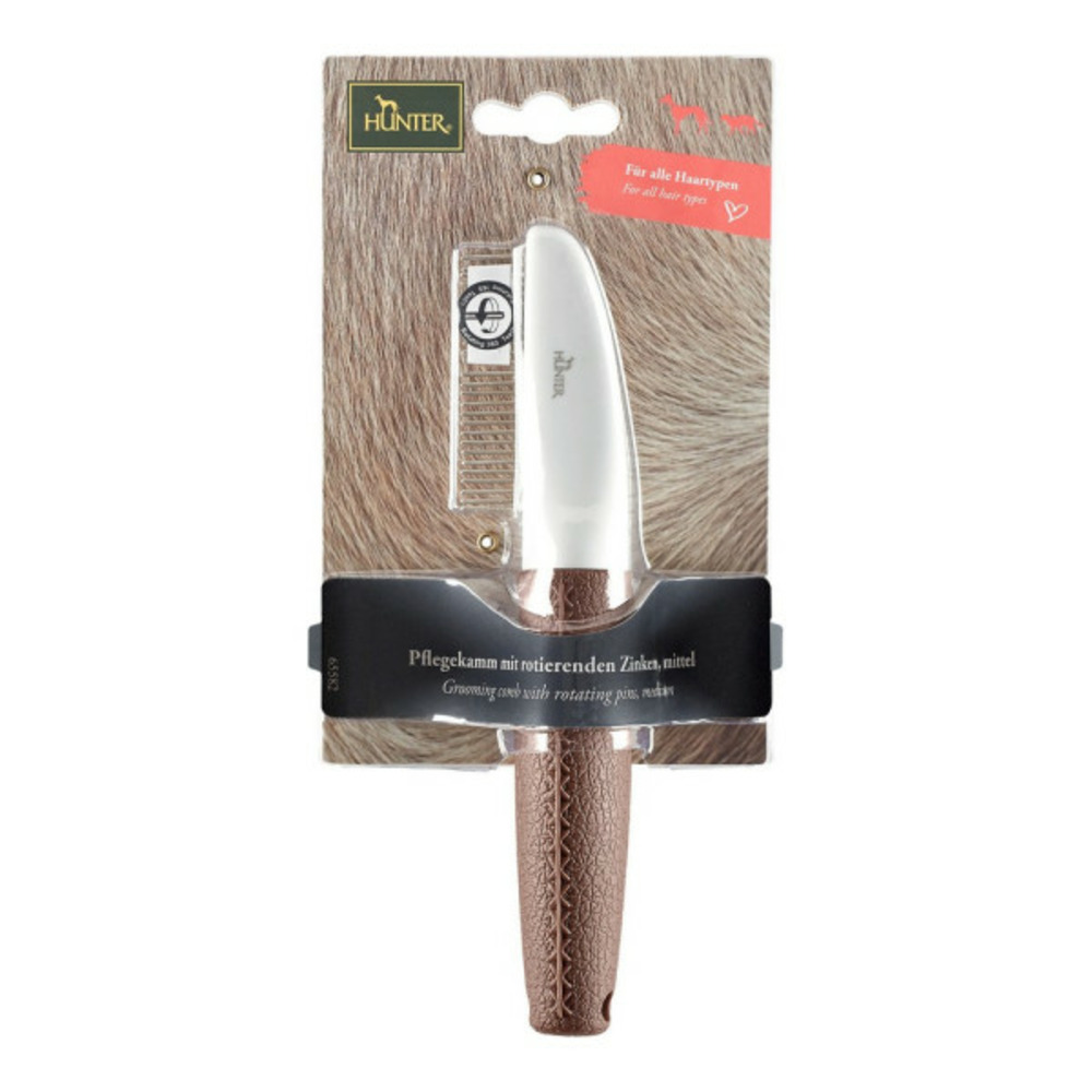 Brosse à cheveux plaque tournante râteau taille m