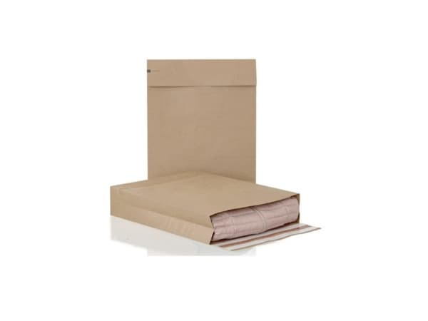 Forsendelsespose papir 450x590x100+100mm - (100 stk.)
