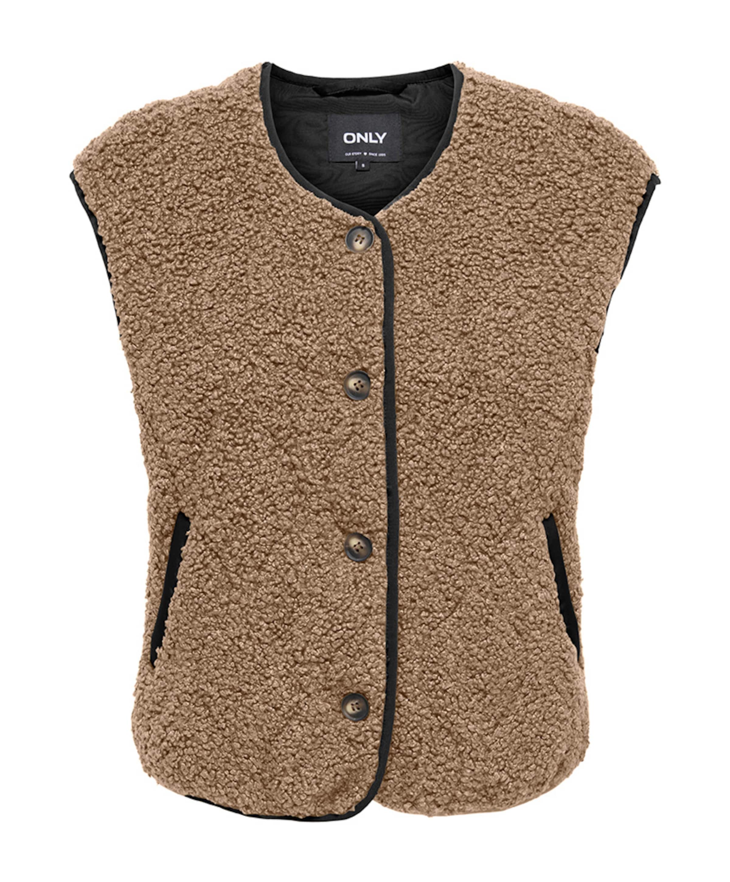 Only Dames gilet bruin