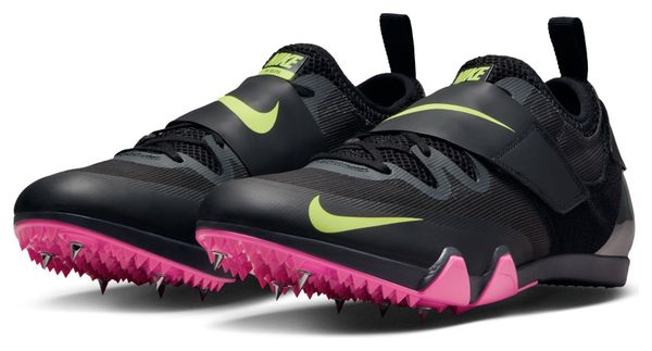 Chaussures d'Athlétisme Unisexe Nike Pole Vault Elite Noir Rose Jaune