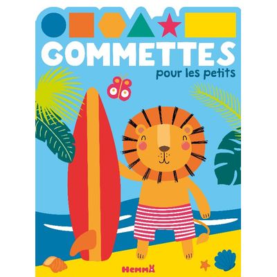 Gommettes pour les petits : Lion Surf