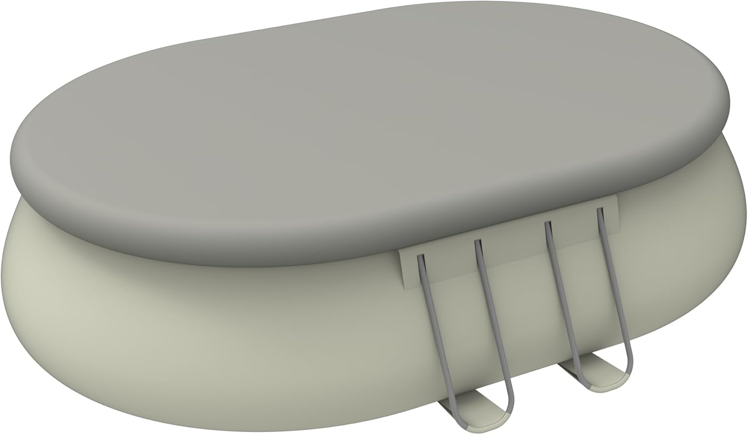 Jilong Pool selbsttragender Pool, Oval mit Gestell, grau 540x304x106 cm grau