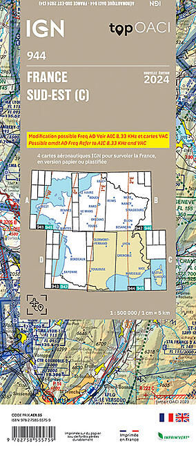 IGN - OACI944 - FRANCE SUD-EST IGN