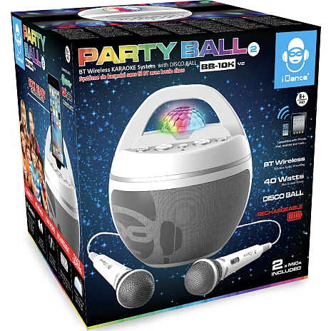 IDANCE BB10K2 bluetooth karaoke højttaler - grå