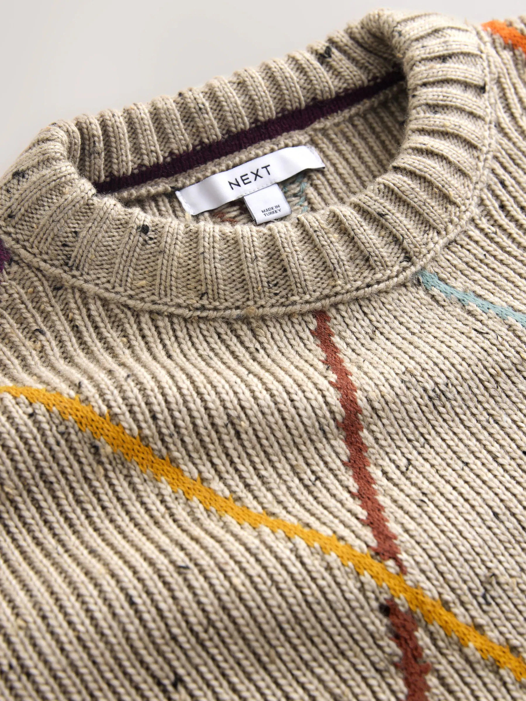 Neutraal - Argyle Check Neppy Jumper
