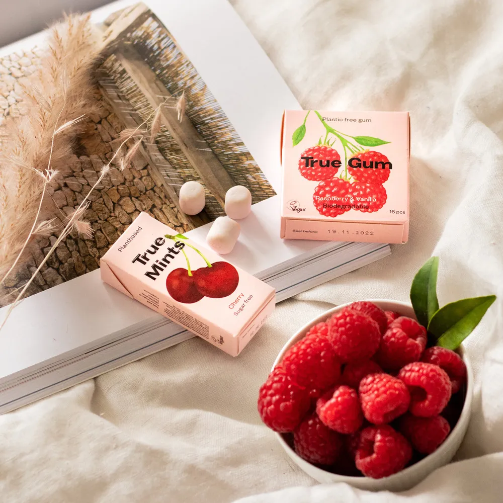 True Gum Raspberry & Vanilla - 21 g