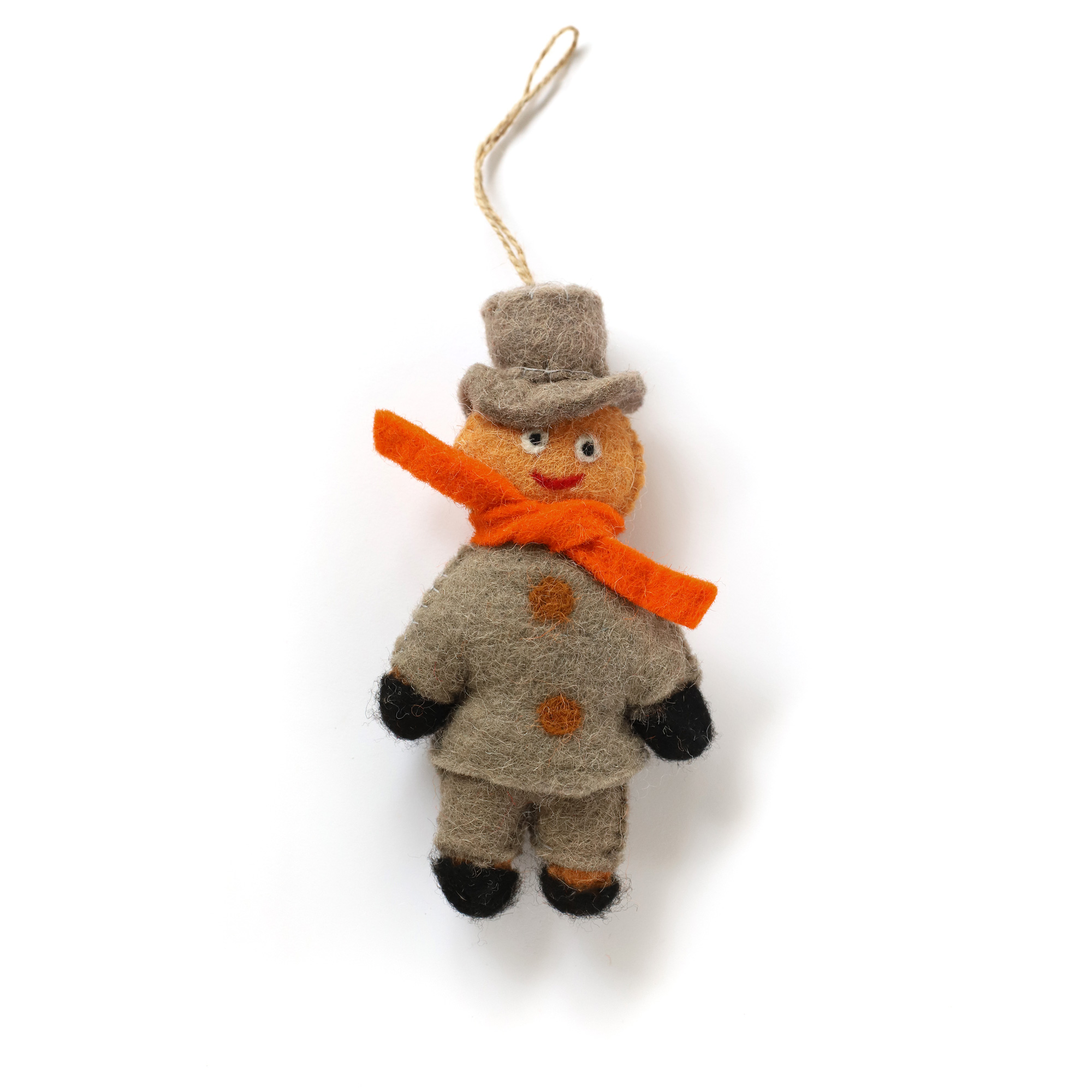 Anhänger 'Schneemann', orange, grau, H 16 cm günstig bestellen