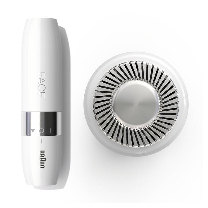 Mini Face Hair Remover FS1000 Gesichts Haarentfernung Elektrischer Rasierer (inkl. Batterie) - Weiss / Silber