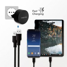 Chargeur secteur USB pour Fast Charging, 2x USB