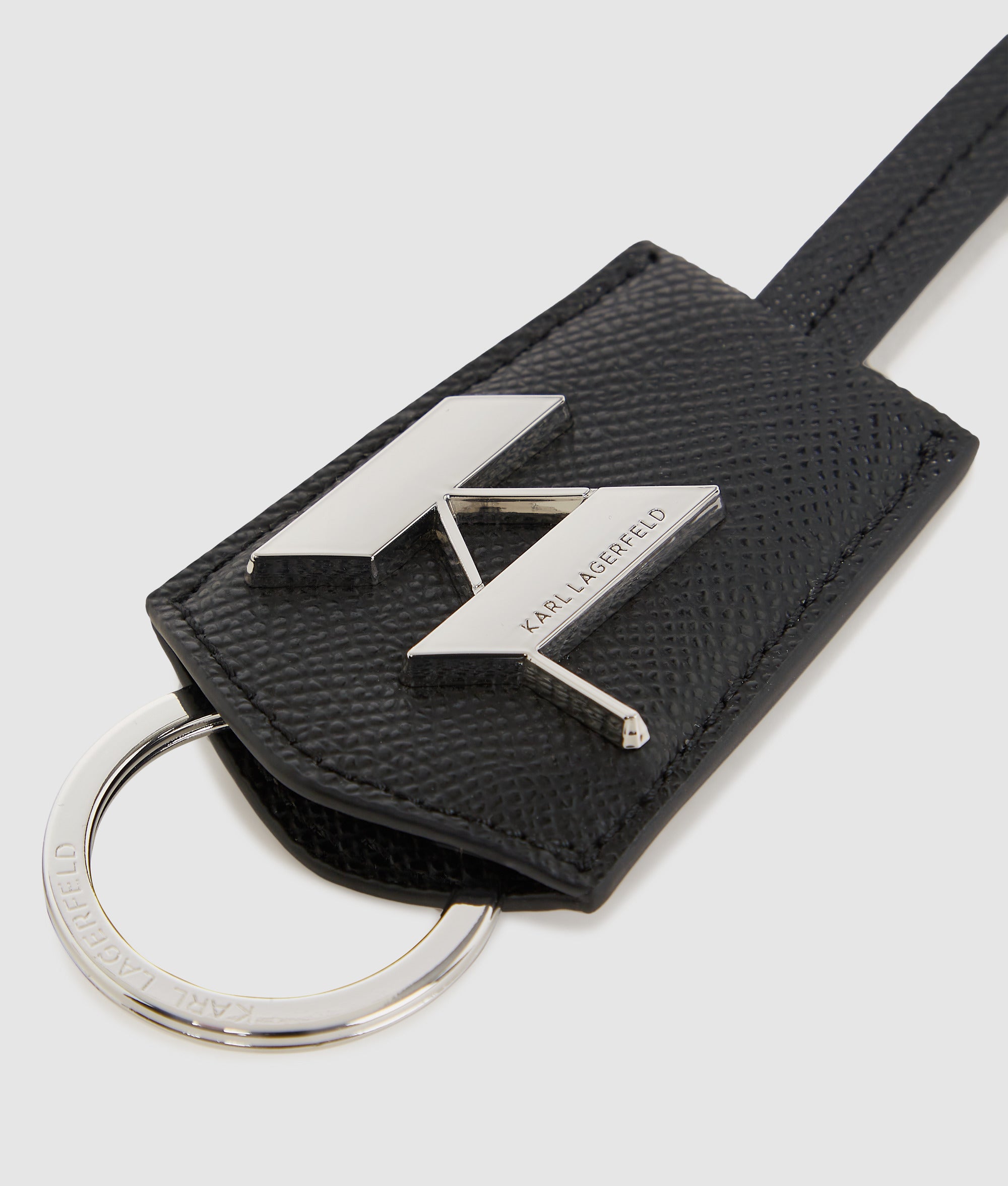 K/Monogram leren sleutelhanger