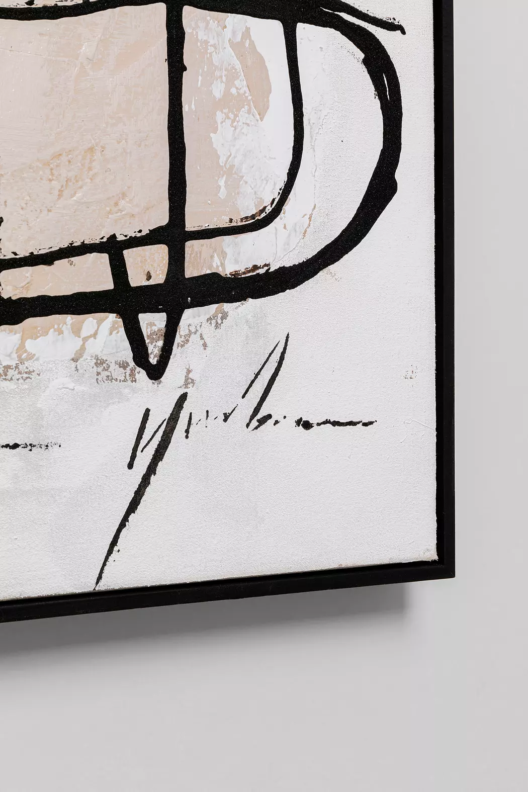 Wandbild 100 x 100 cm Dust Grau 54197