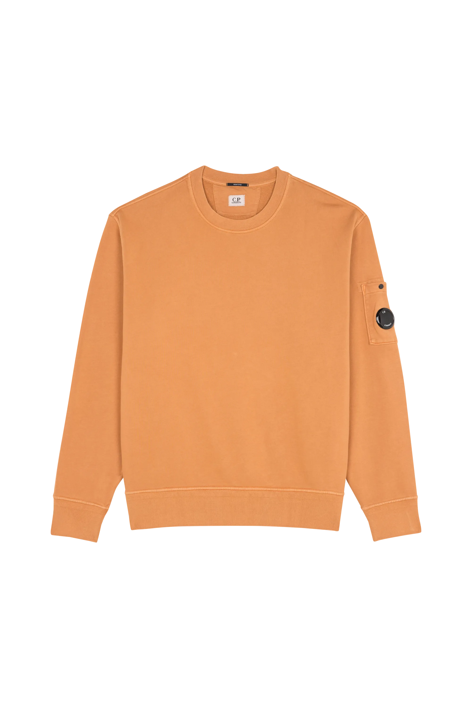 C.P. COMPANY Sweatshirt  COTTON DIAGONAL FLEECE LENS  Orange