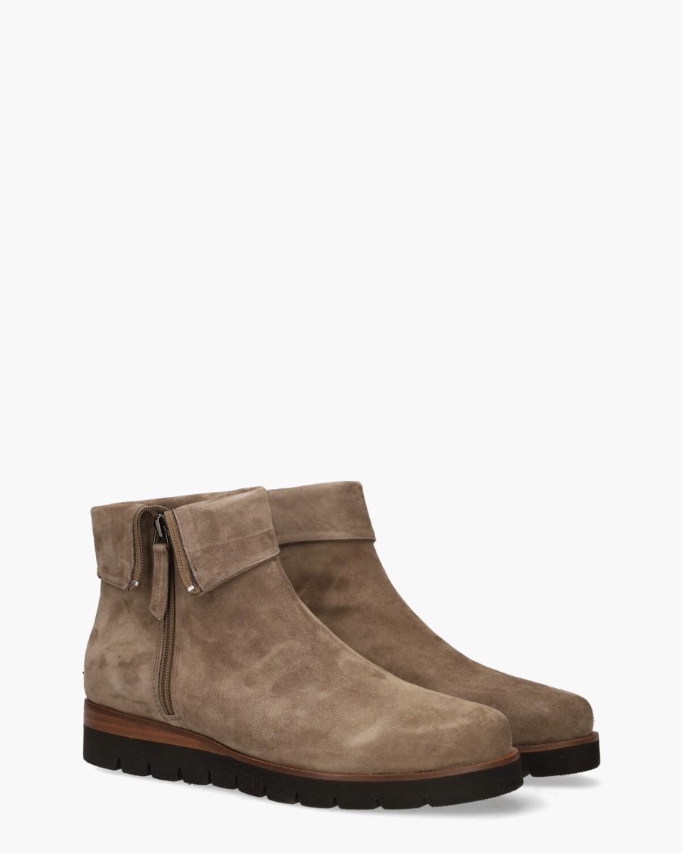 Di Lauro Nanet Taupe Dames Enkelboots