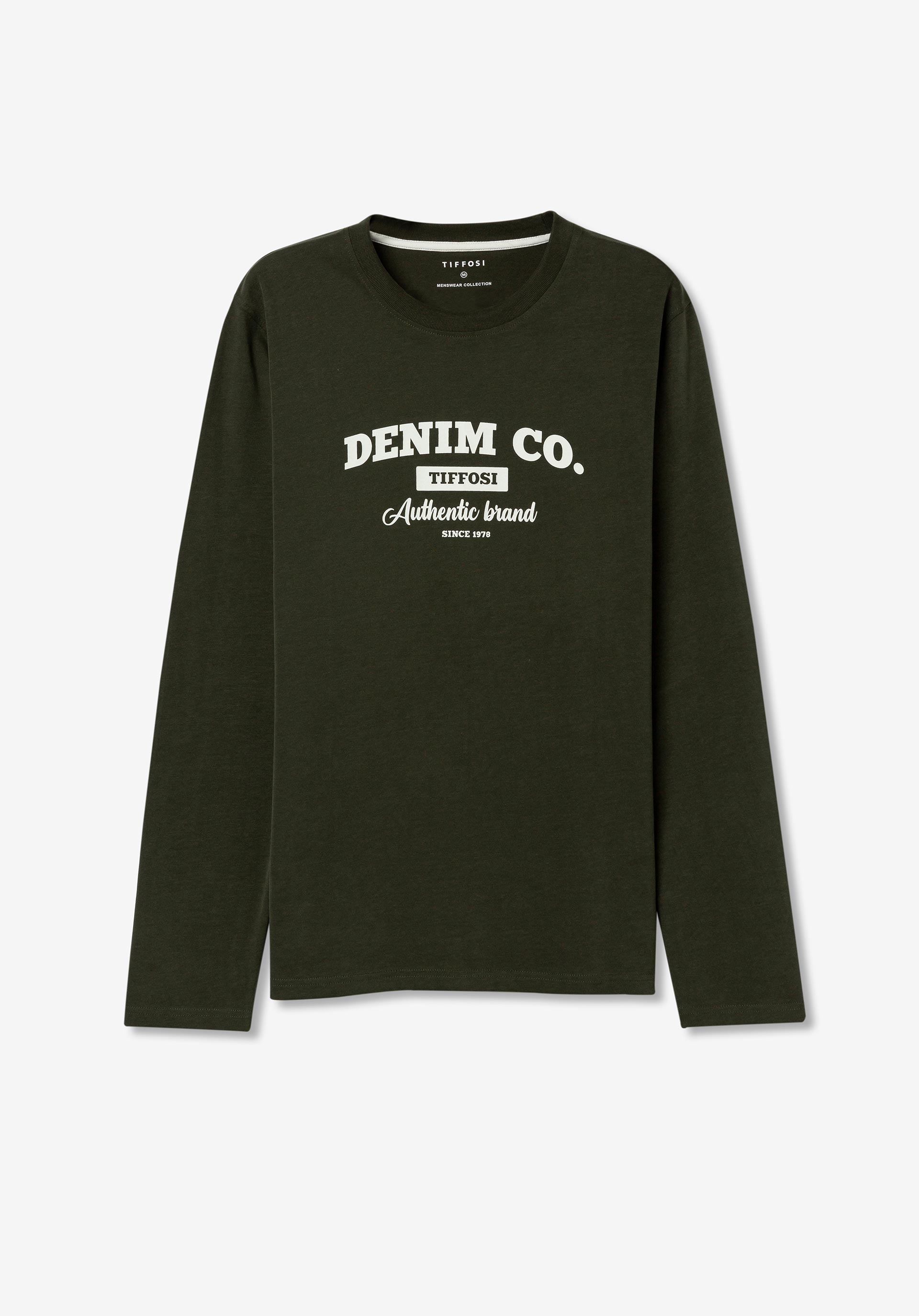 T-shirt Estampado Frontal Toque Suave