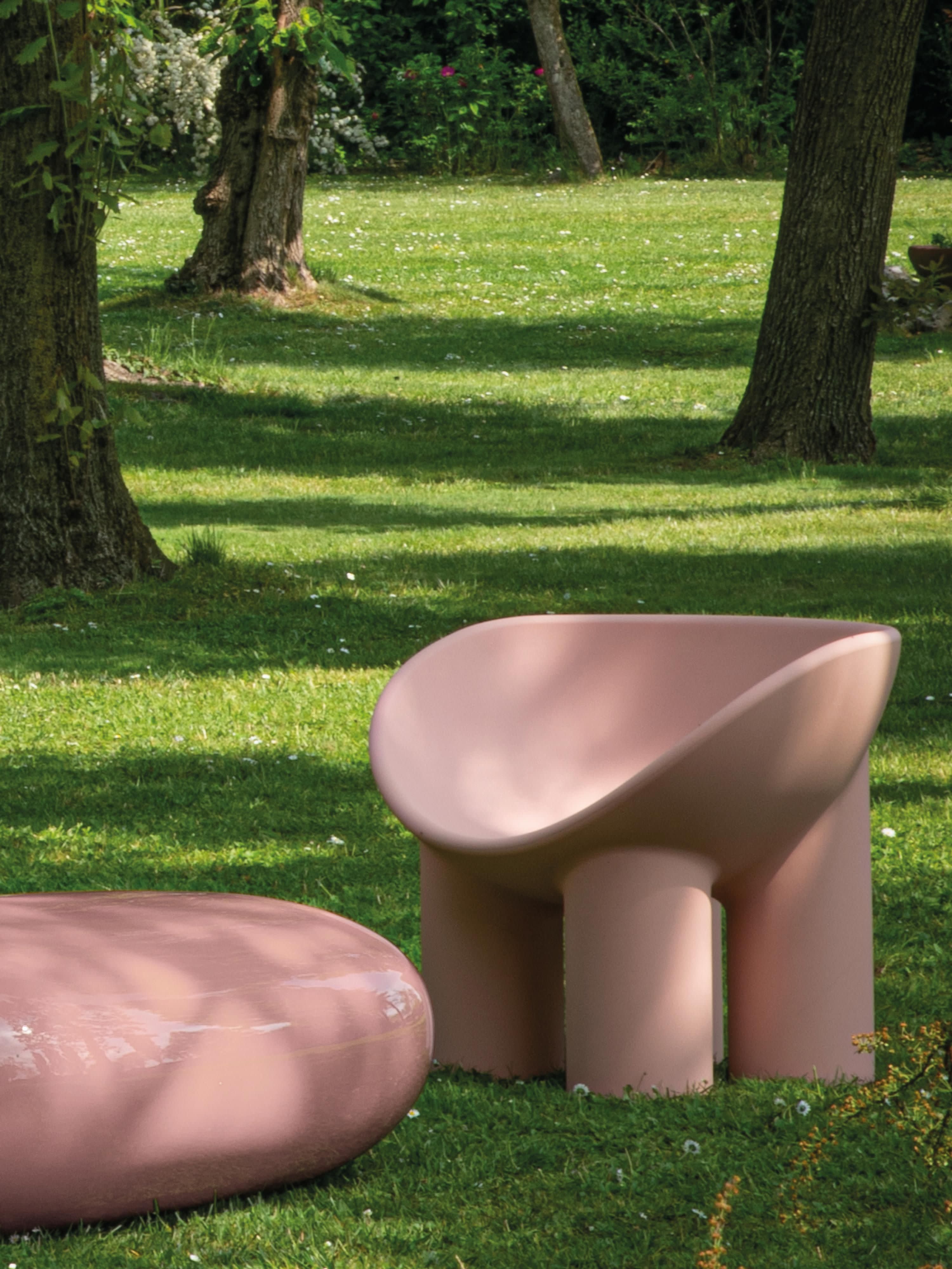 Kunststof loungefauteuil Roly Poly