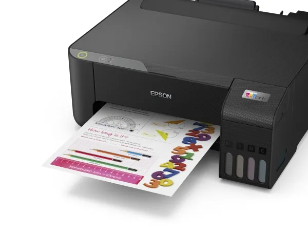 Epson L1210 - Printer - farve - blækprinter - A4/Legal - 5760 x 1440 dpi - op til 10 spm (mono) / op til 5 spm (farve) - kapacitet: 100 ark - USB - sort