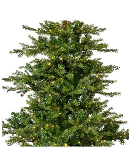 Everlands Kunstkerstboom Grandis Fir - Kerstboom - Groen Warm Wit 700 led