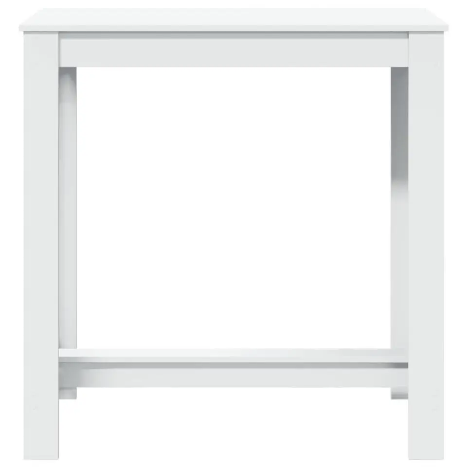 vidaXL - Wit Bartafel - Bewerkt hout - 102x50x103.5 cm
