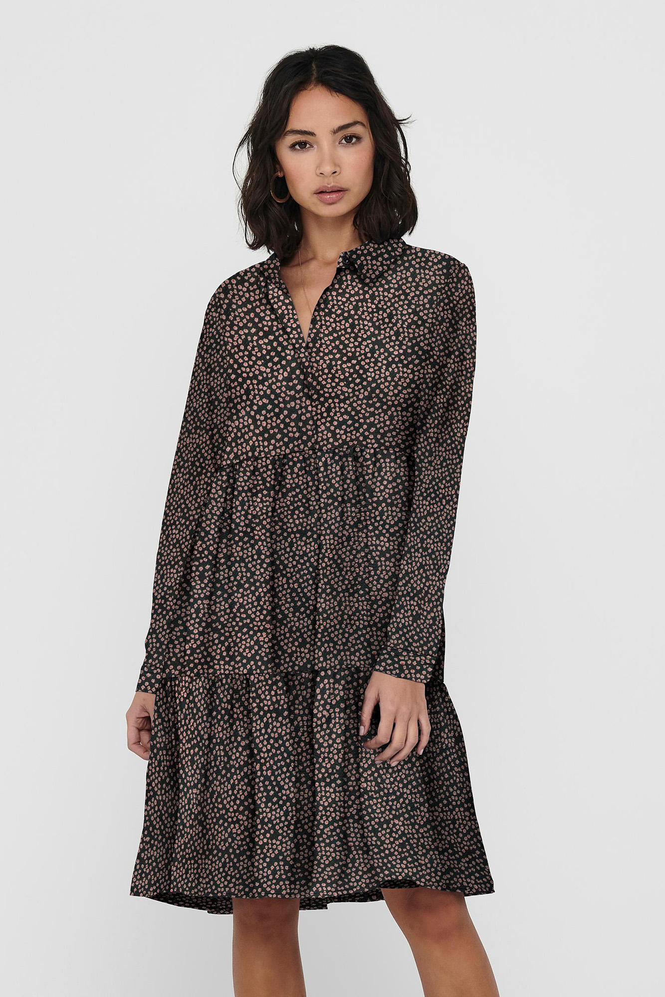 vestido camisa estampado
