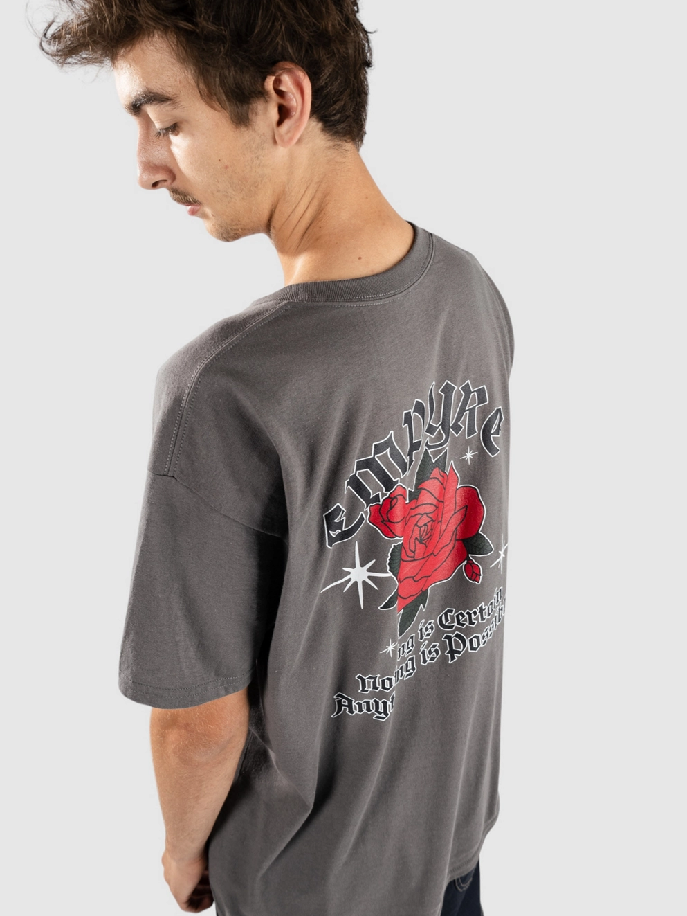 Empyre Collegiate Heavy Metal T-Shirt charcoal