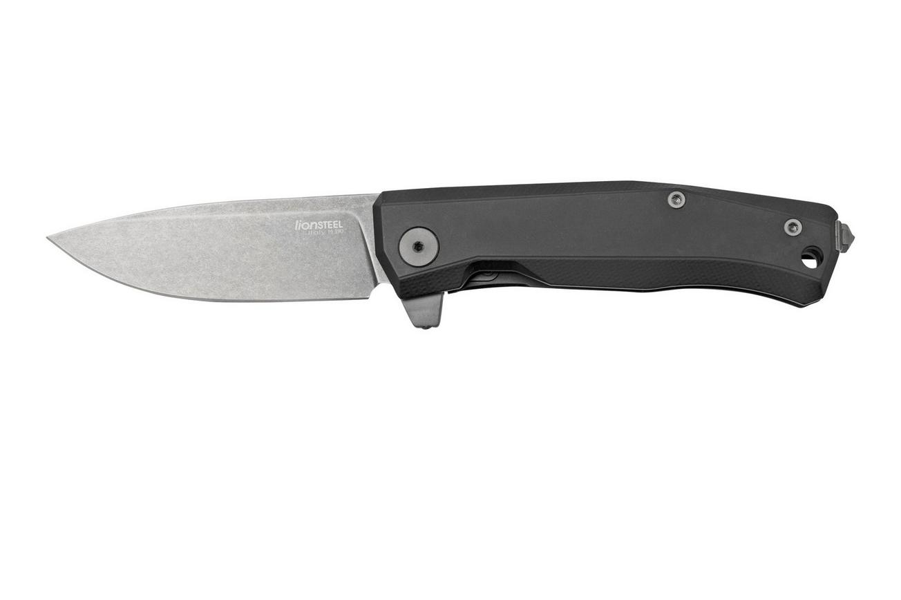 LionSteel Myto MT01A BB Black Aluminium, Black zakmes, Molletta design