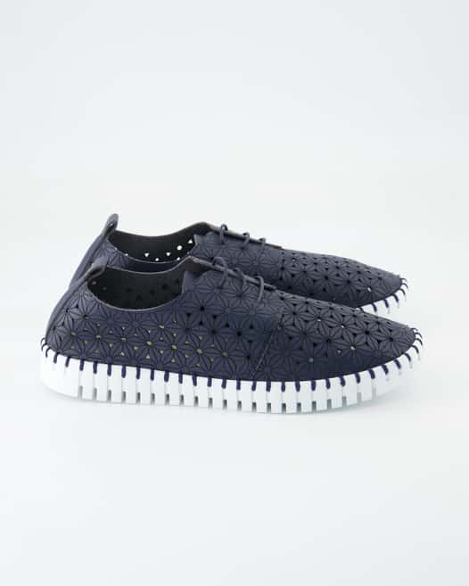 Terry Poppy Sneaker in Blau