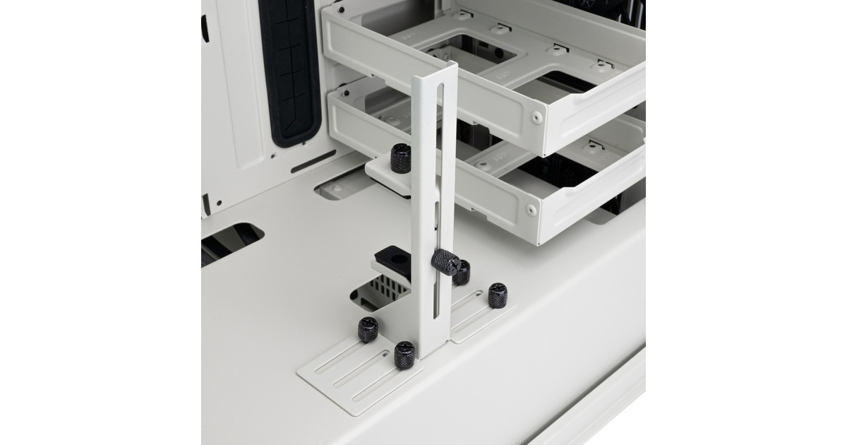 SilverStoneFLP02 midi tower behuizing  (Wit | 2x USB-A | 1x USB-C)