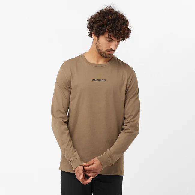 SALOMON LOGO PERFORMANCE  Langarmshirt Herren