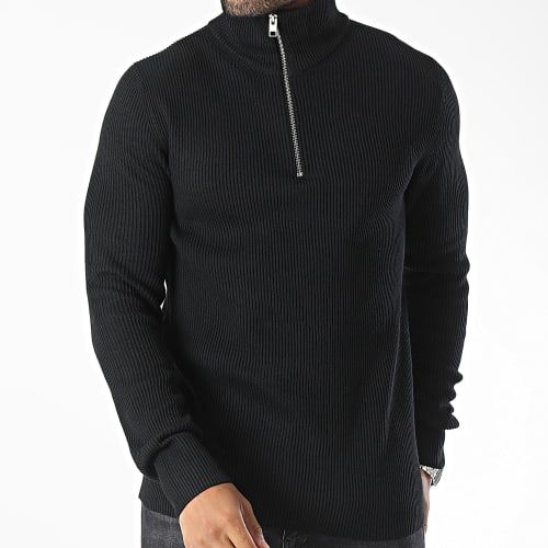 Sweat Col Zippé Perfect Noir