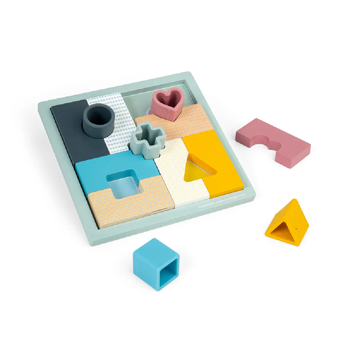 Bigjigs Toys Bigjigs Puzzle Formes 2 en 1