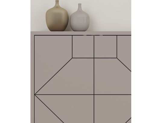 CONCEPT1 - Bahut Dune moka clair 184 x 35 x 77,4cm
