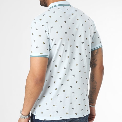 Polo Manches Courtes Bleu Clair