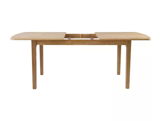 Table à manger rectangulaire extensible 6 à 8 pers. en bois 160/200 cm - Moris