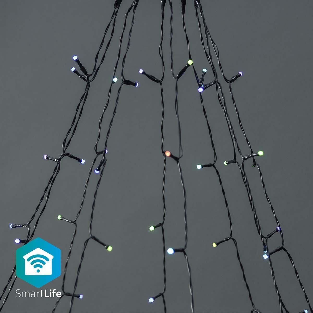 Nedis SmartLife Julelys | Tre | Wi-Fi | RGB | 180 LED s | 10 x 2 m | Android™ / IOS