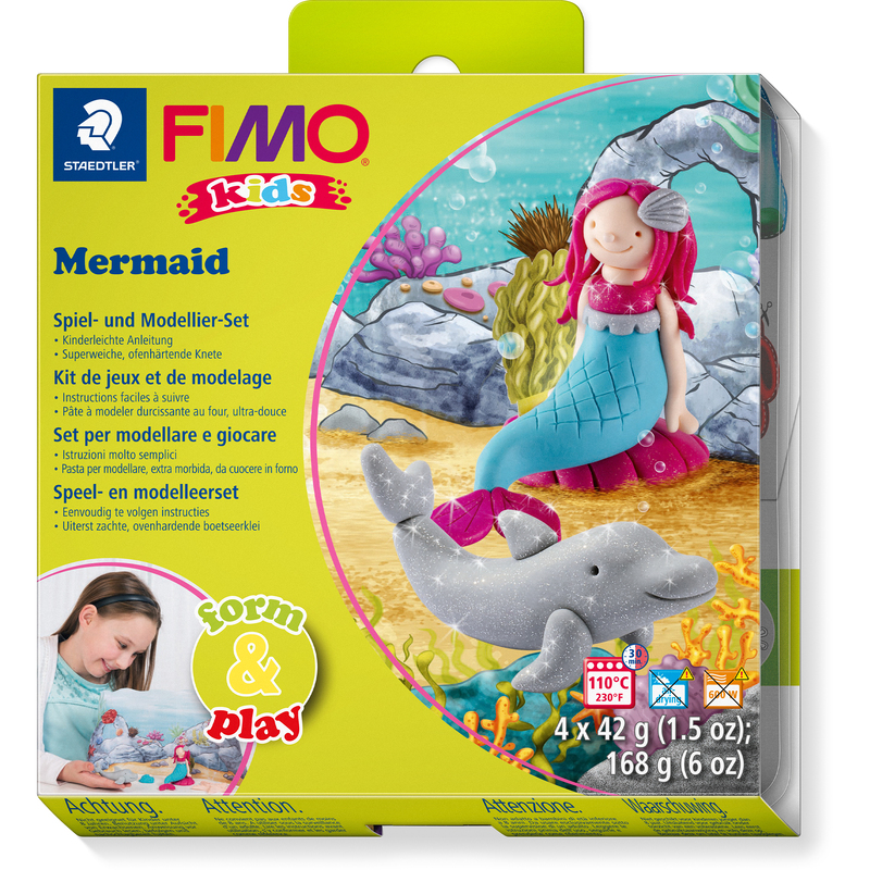 FIMO Kids form&play, Set Mermaid, 4 x 42g