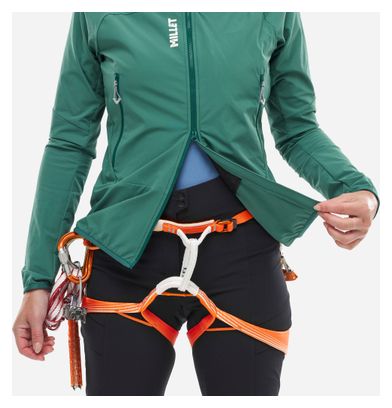 Veste Softshell Millet Fusion Xcs Vert Femme