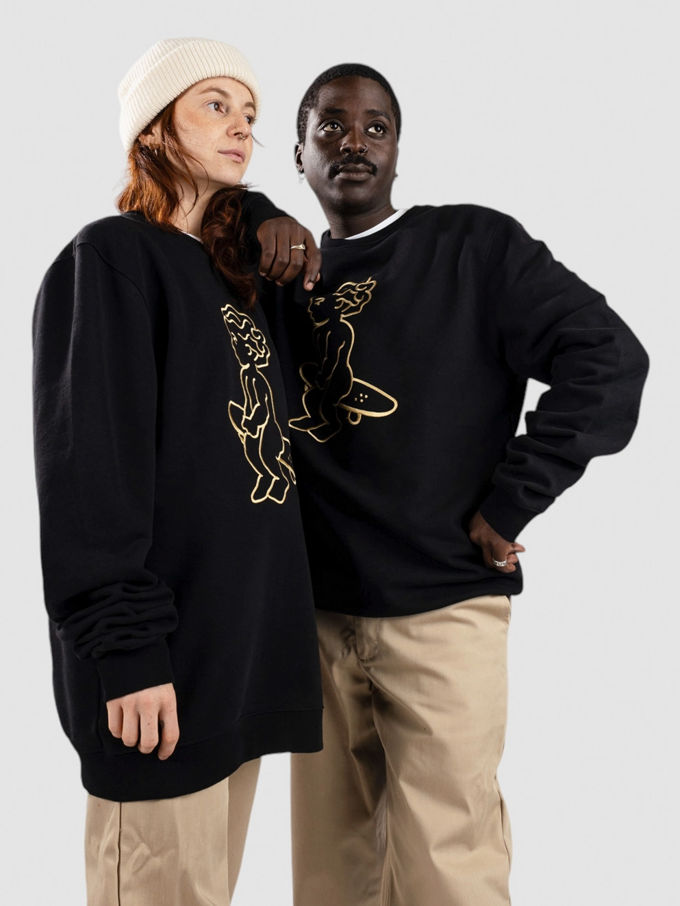 Ementa SB Ikon Baby Crew Sweater black/gold