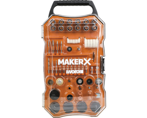 WORX MakerX - Accessoireset voor multitool compatibel met WX739.9/ WX739/ WX990/ WX988, 201-delig.