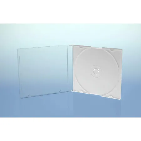 Sauerwald DVD CD Hüllen Single slimcase / high quality / Farbe: weiß, 25 Stück