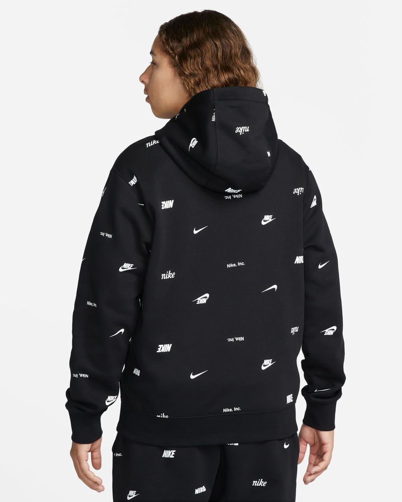 Sweat à capuche Nike Sportswear Club Fleece Noir pour homme
