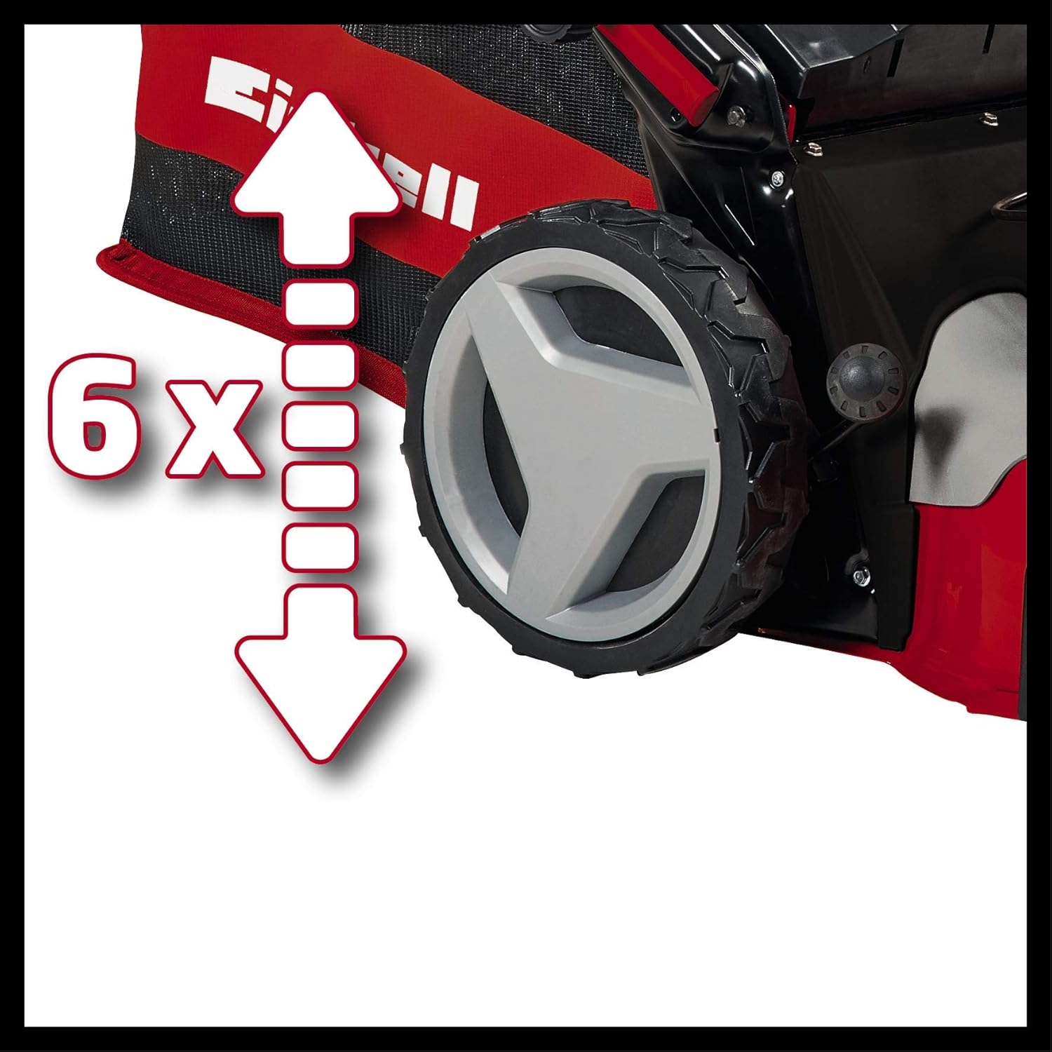 Einhell Tondeuse à gazon thermique GC-PM 56/2 S HW (173cc, surfaces jusqu’à 2 200 m², Largeur de coupe 56 cm)